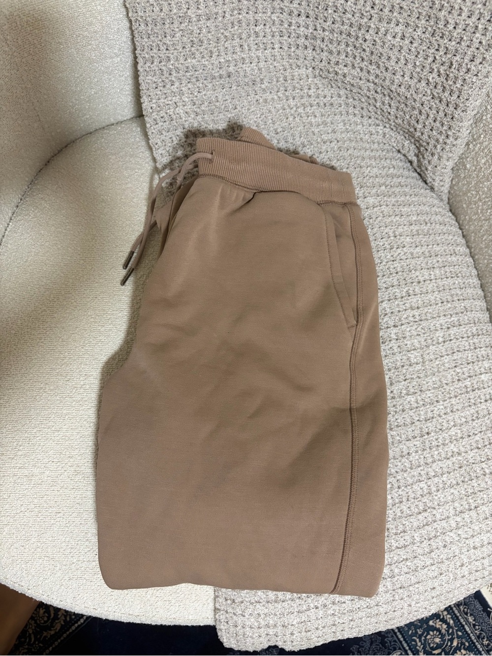 Uniqlo Heattech Pile Lined Taupe Drawstring Sweatpants